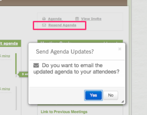 agenda updates less meeting Agenda Updates